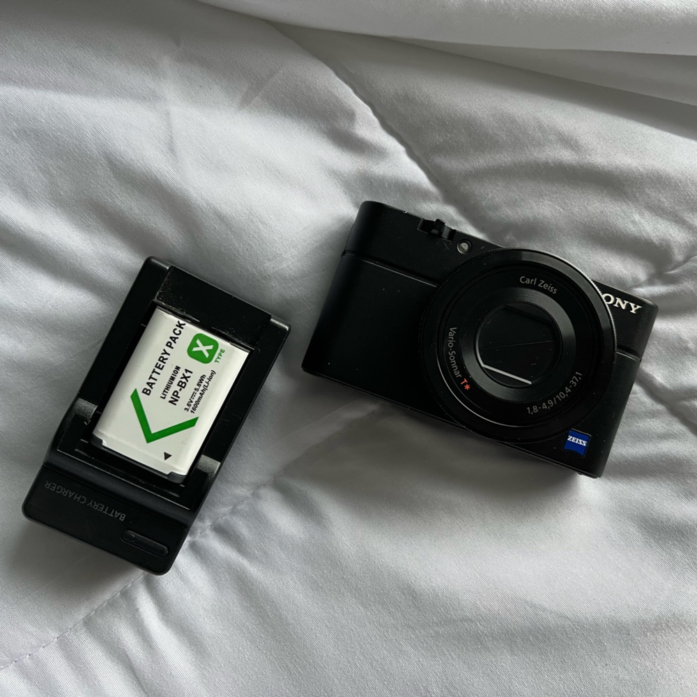 SONY RX100 
BATTERY
CHARGER 
MEMORY CARD 
INCLUDED